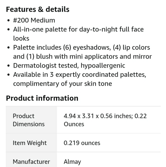 💥NEW ALMAY COMPLETE LOOK PALETTE - Picture 8 of 8